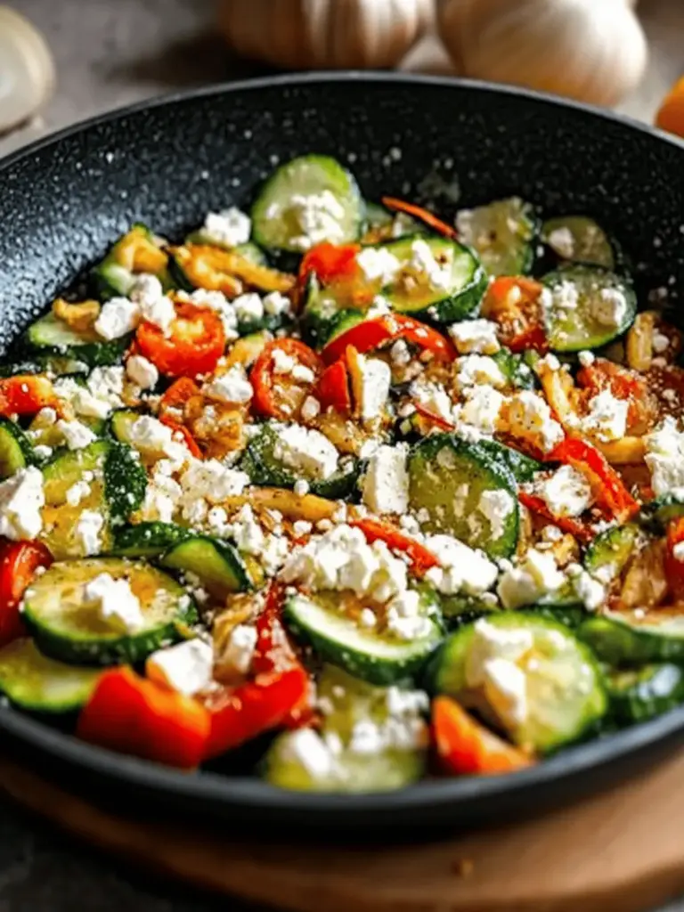 Gemüsepfanne mit Feta
