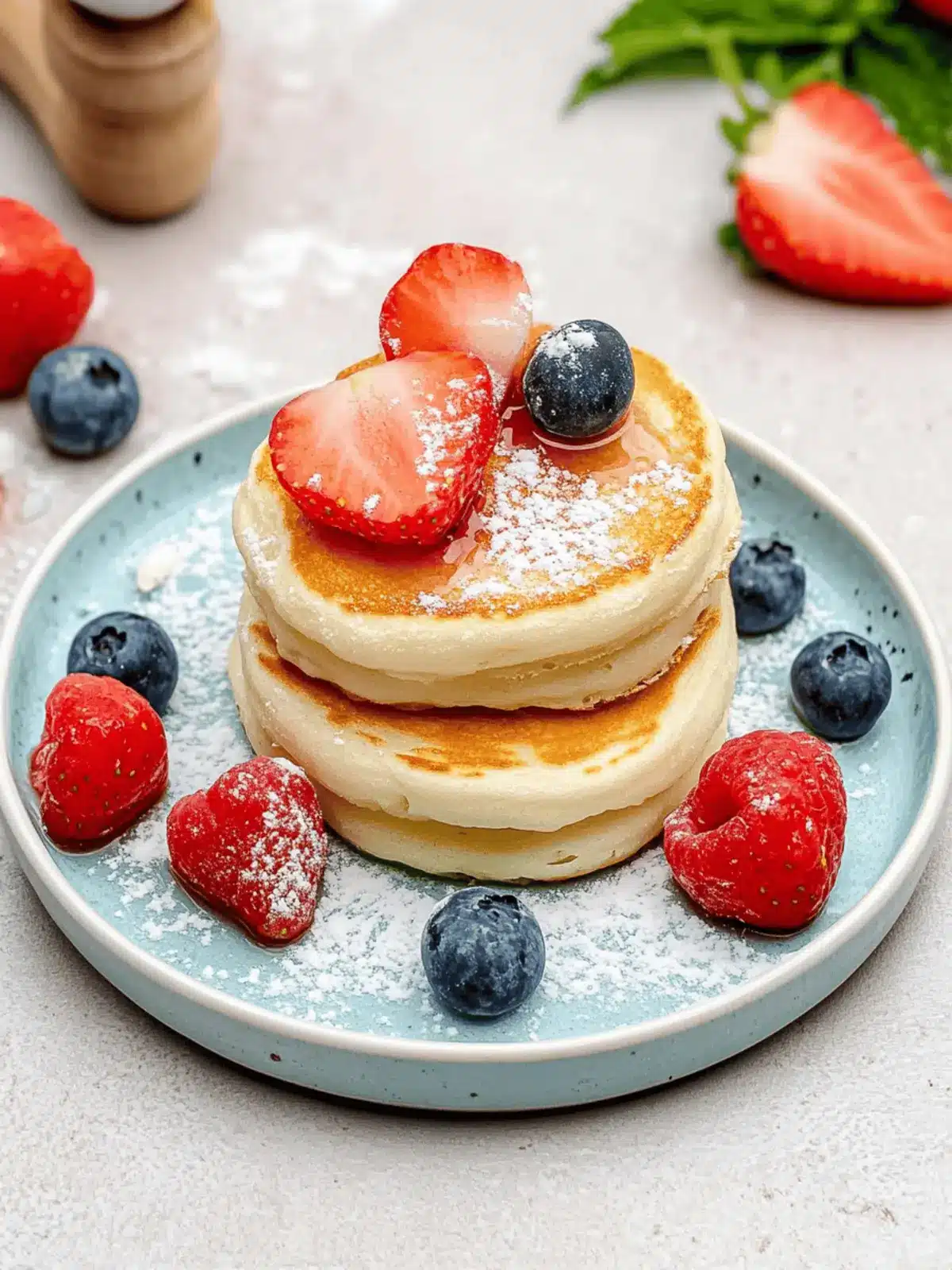 Fluffige Japanische Soufflé-Pfannkuchen