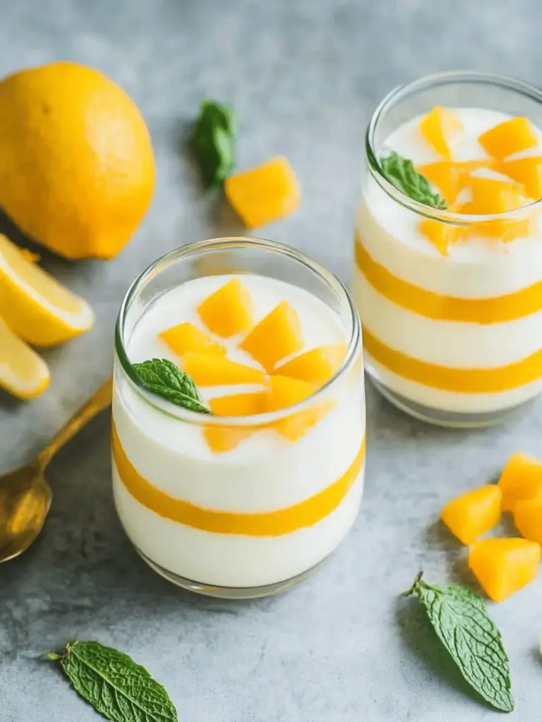 Schichtdessert mit Mango