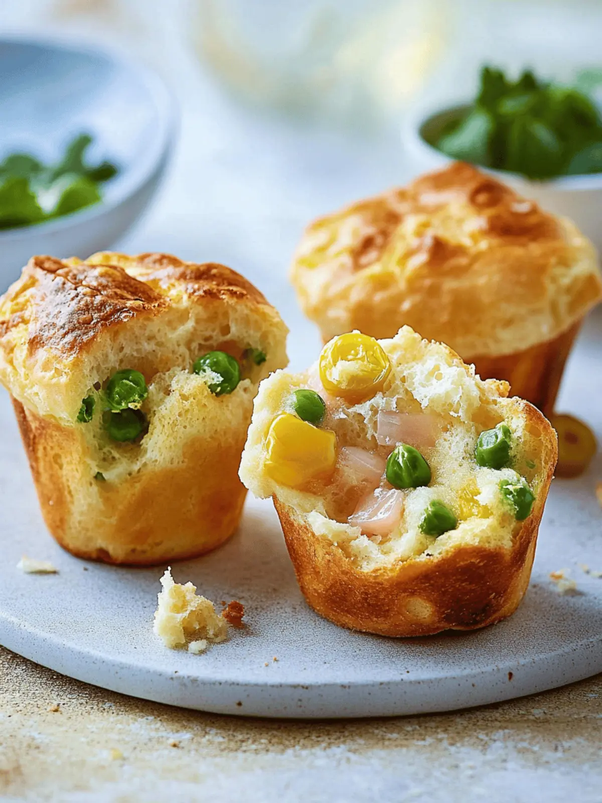 Schnelle herzhaft Muffins