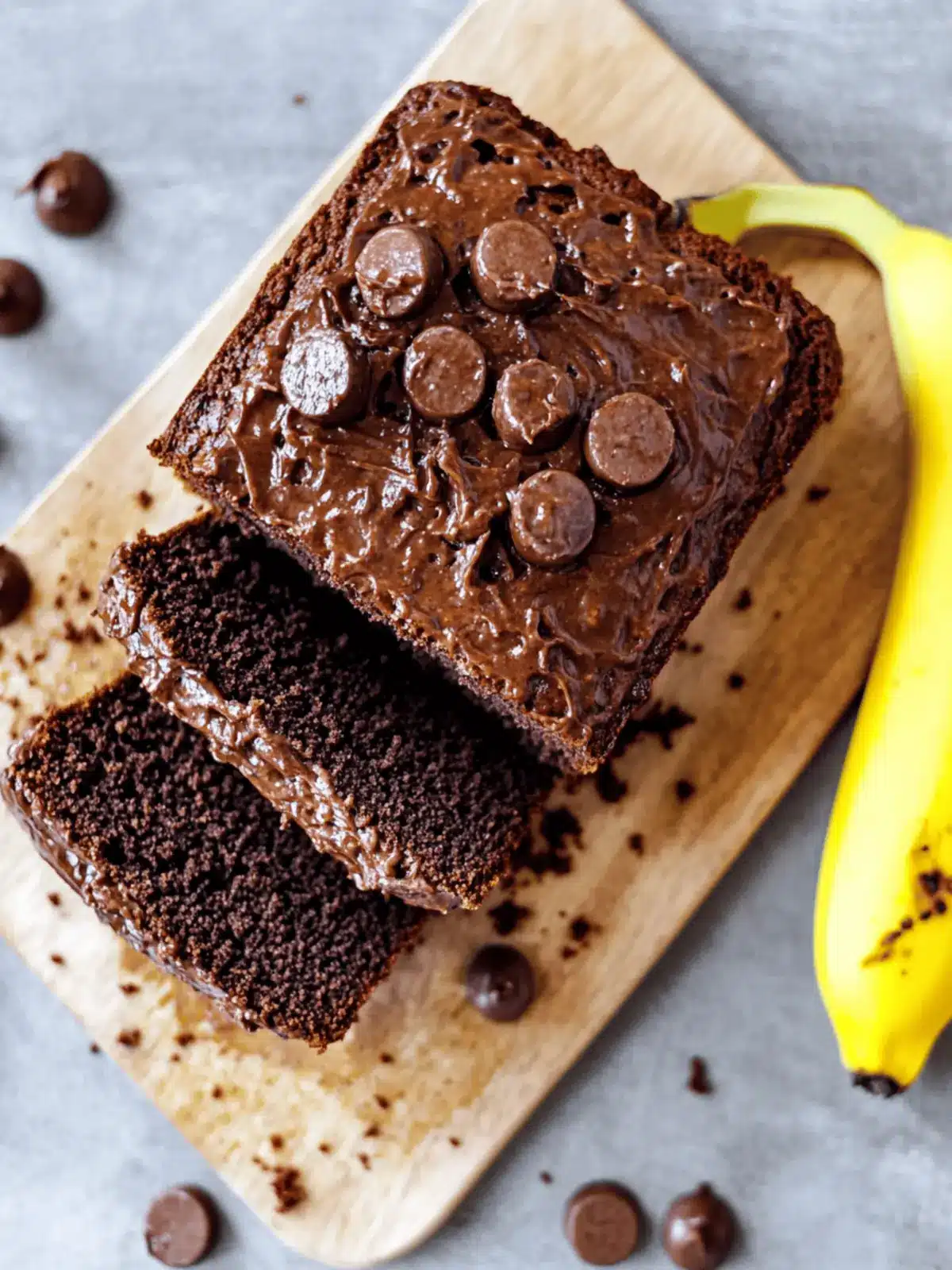 Veganes Schoko-Bananenbrot