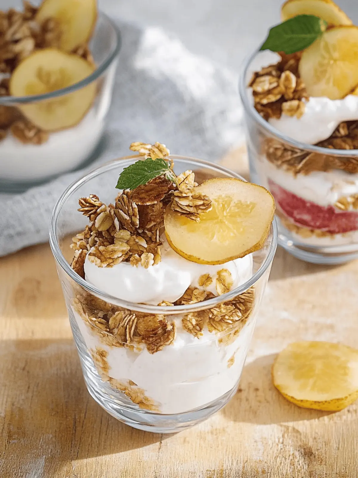 Zimt-Apfel-Joghurt-Schichtbecher