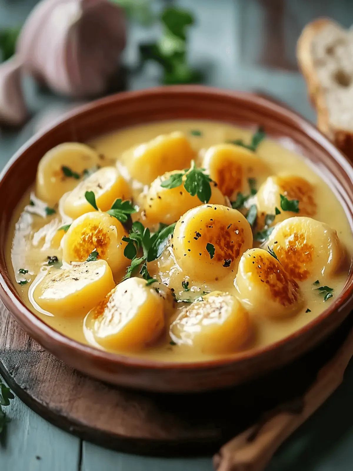 Kartoffeln mit Knoblauch-Sahnesauce ganz einfach 3 Potatoes with garlic cream sauce