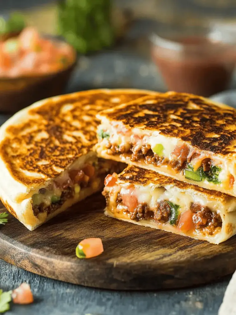 Hackfleisch Quesadillas Käse