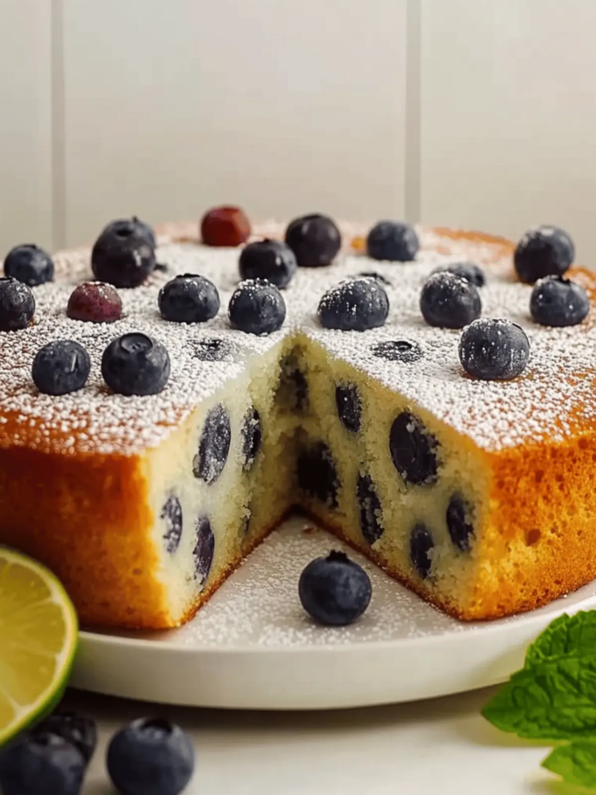 Leichter Joghurtkuchen mit Blaubeeren und Zitrone Rezept 4 Leichter Joghurtkuchen mit Blaubeeren und Zitrone
