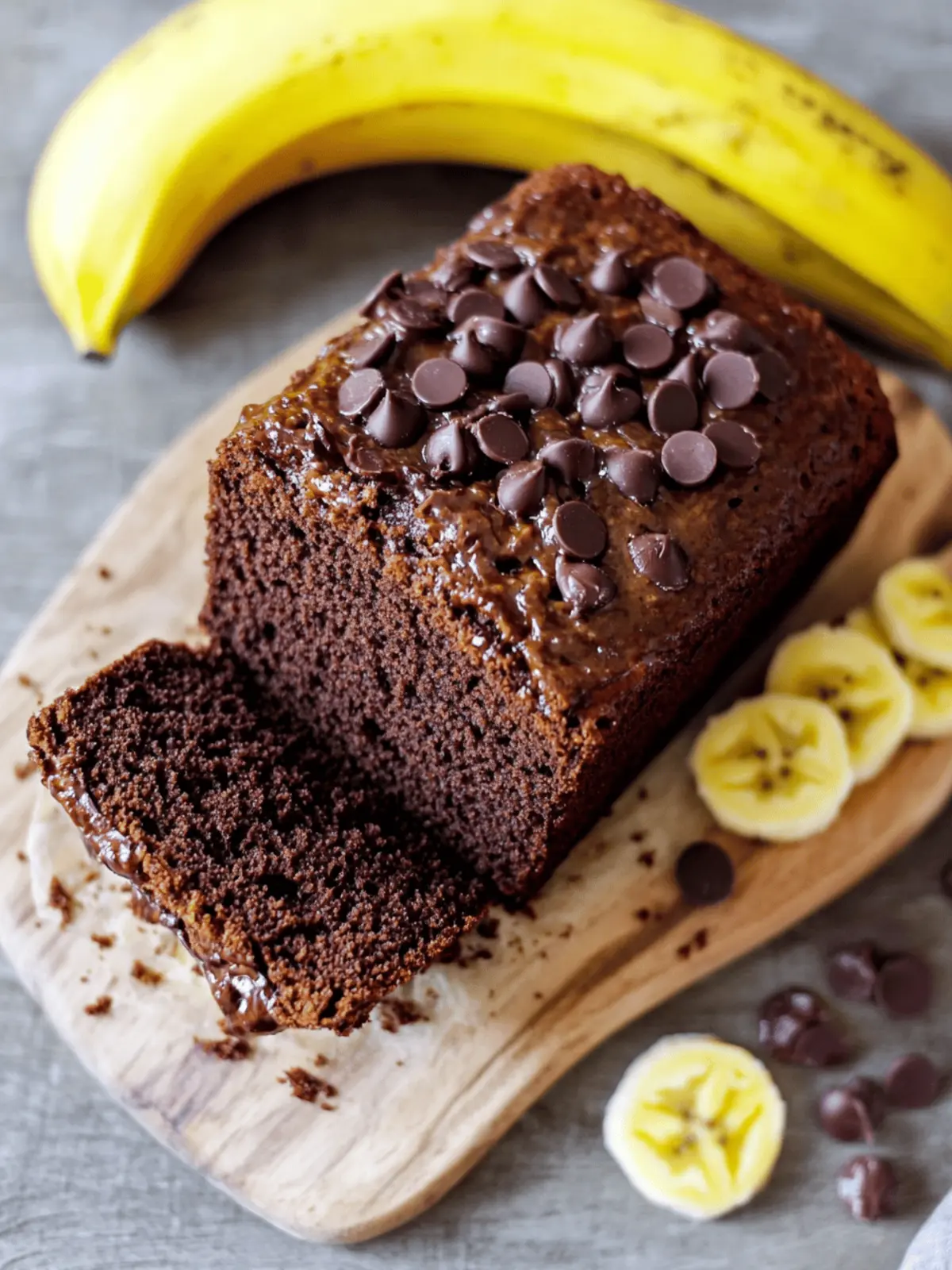 Veganes Schoko-Bananenbrot