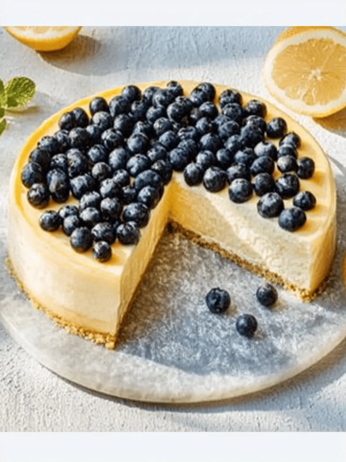 Creamy cheesecake without base
