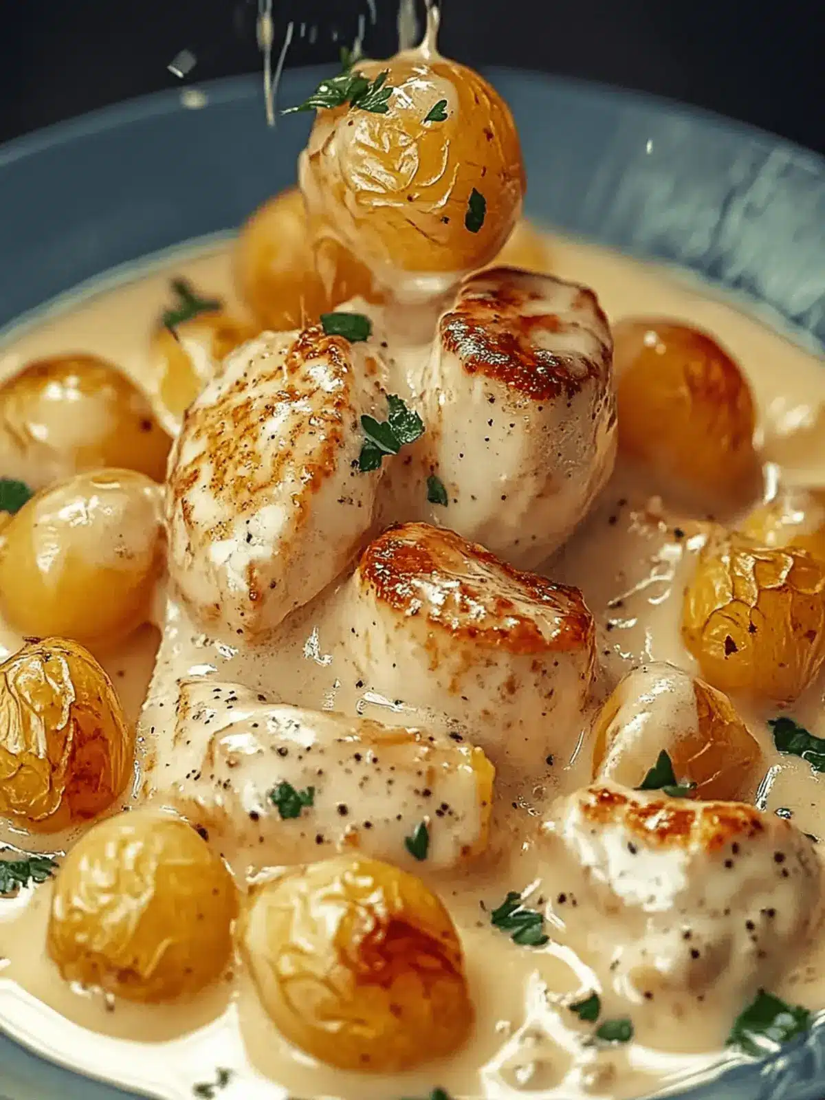 Asiago-Hühnchen mit Gnocchi: Schnelle italienische Küche 4 Asiago-Hühnchen mit Gnocchi