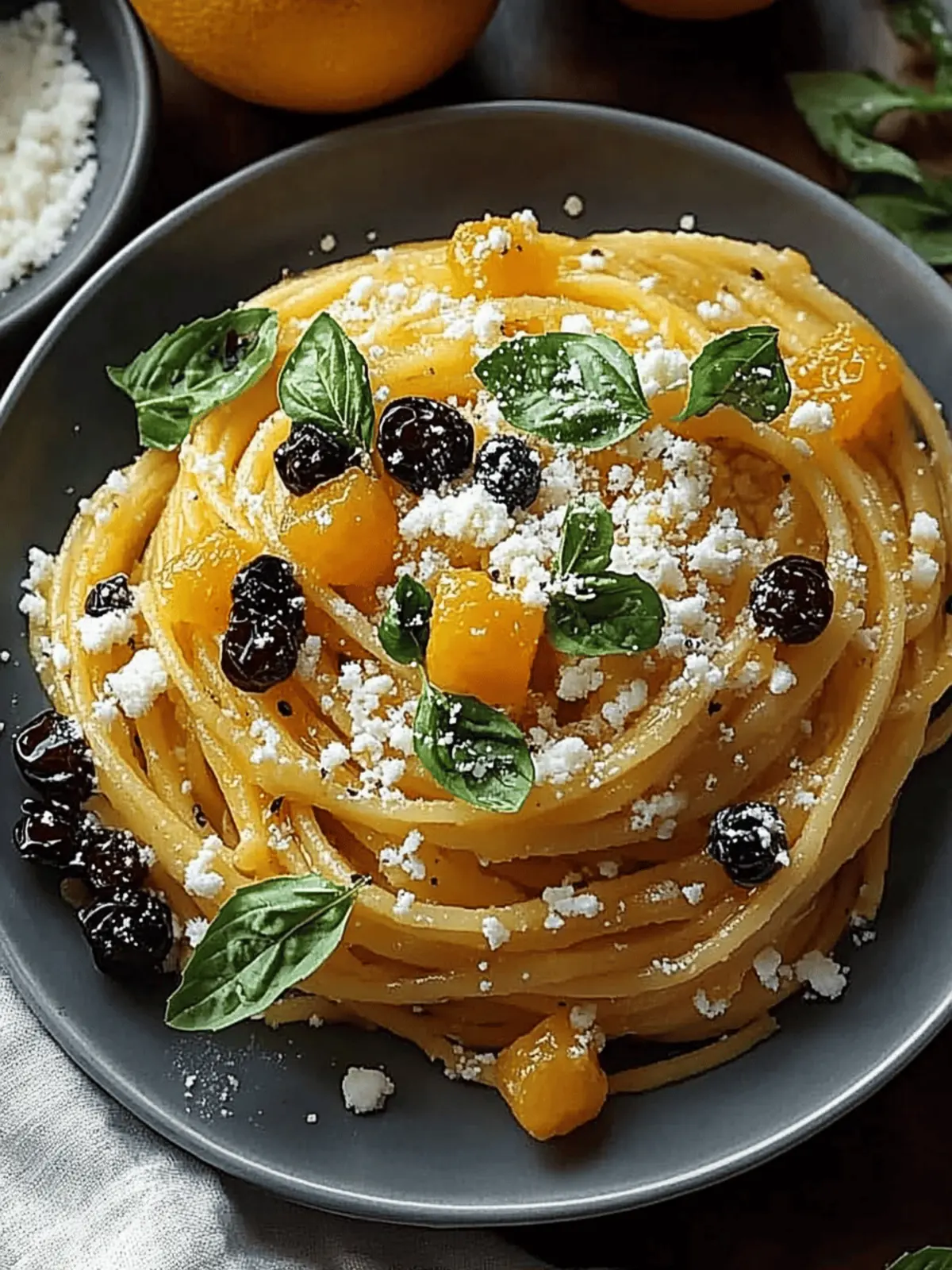 Kürbisnudeln mit Feta: Cremige Herbstliebe 4 Kürbisnudeln mit Feta