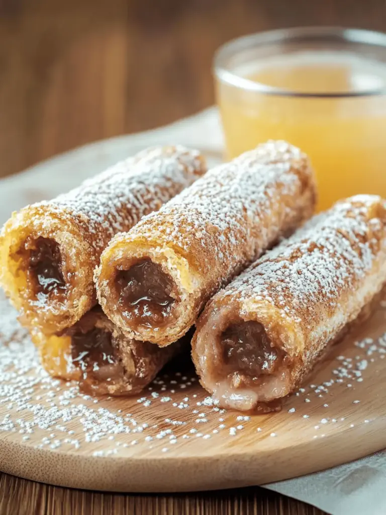 Köstliche Zimtrollen French Toast Bissen Schnell Zubereiten