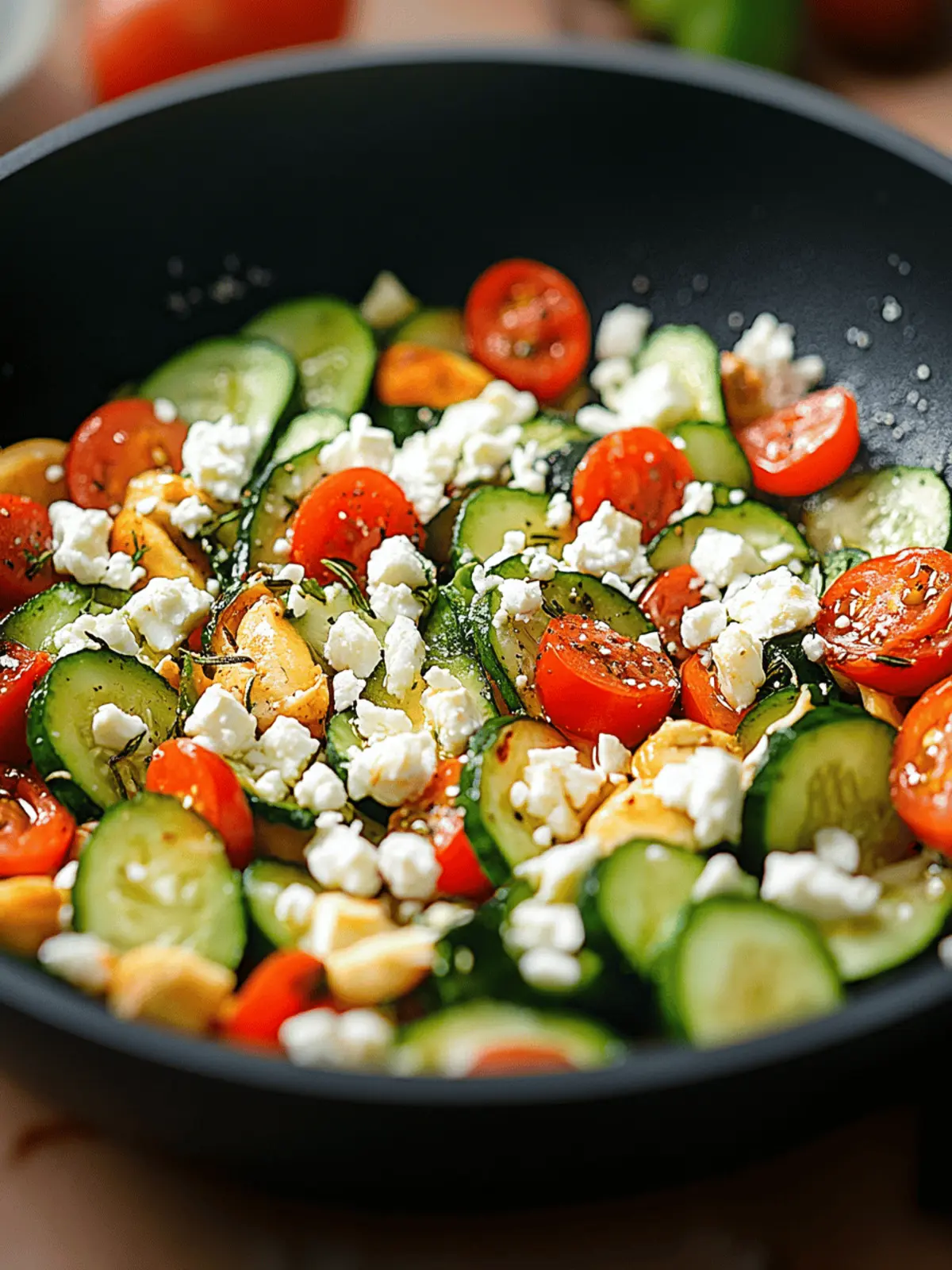 Gemüsepfanne mit Feta