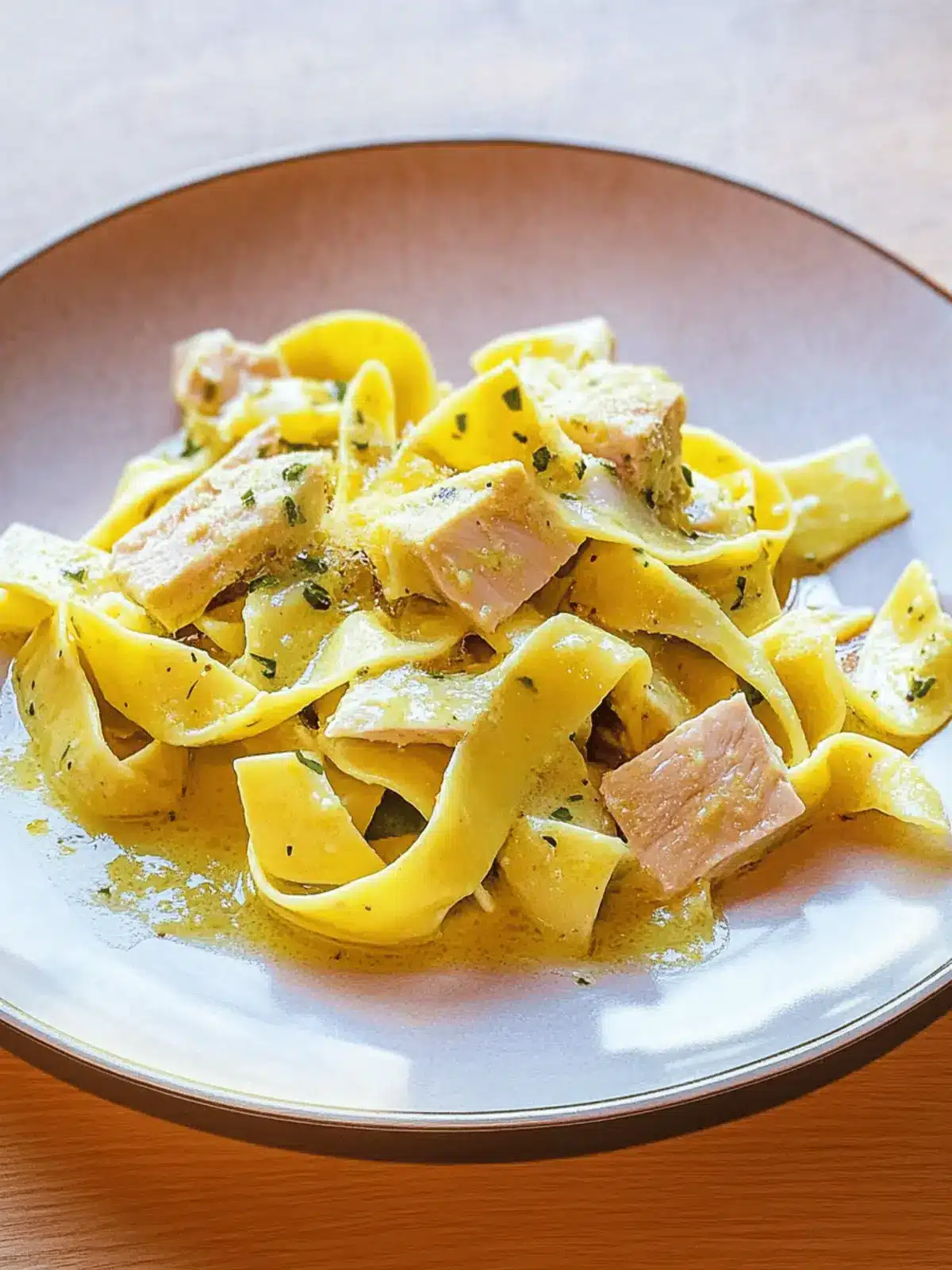 Cremiges Hähnchenragout mit Bandnudeln genießen 4 Cremiges Hähnchenragout mit Bandnudeln