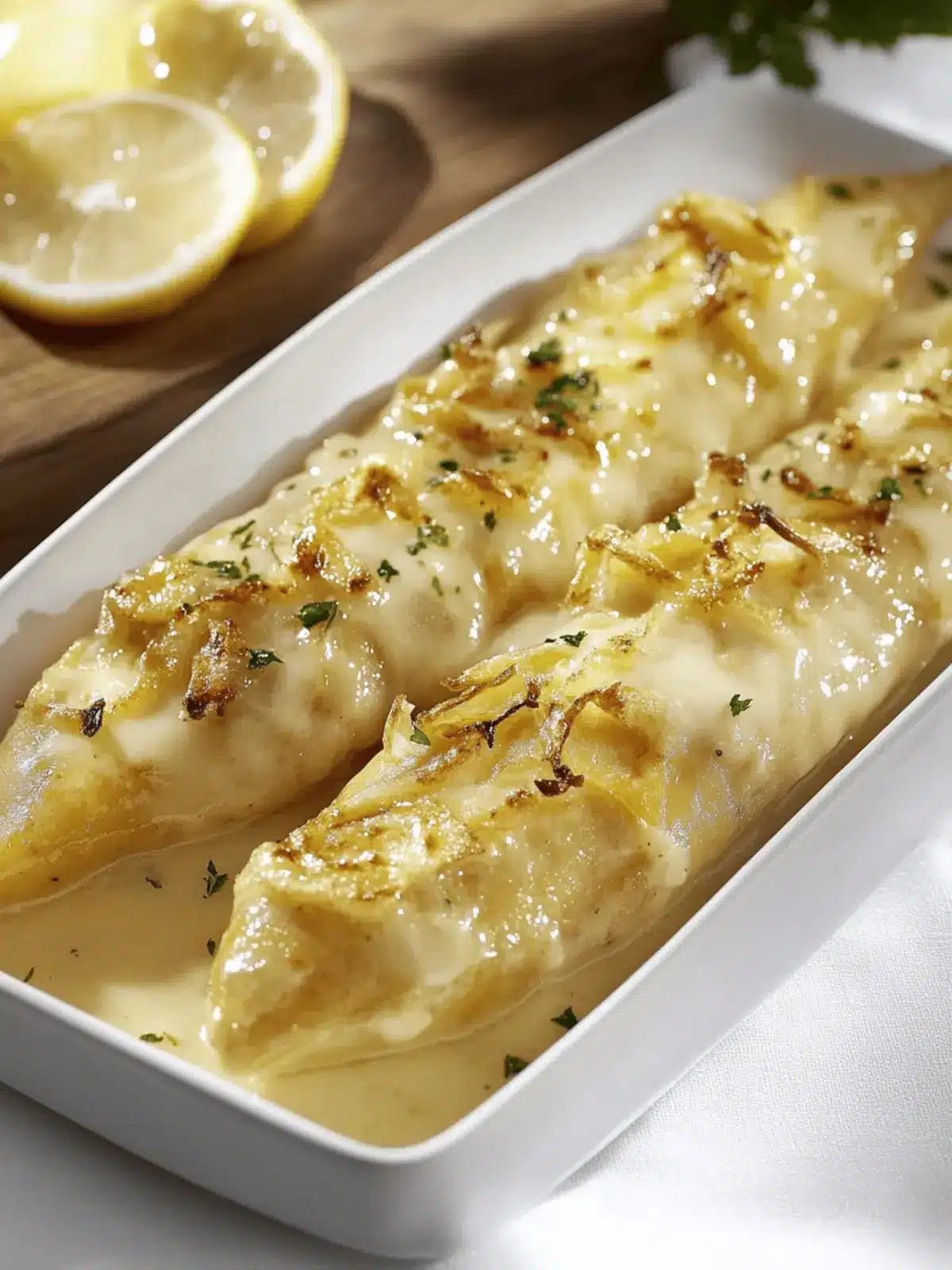 Zwiebel Sahne Hähnchen Parmesan