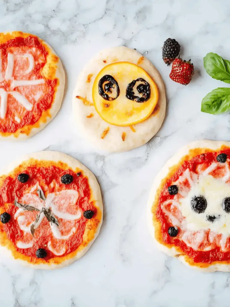 DIY Mini Halloween Pizzas