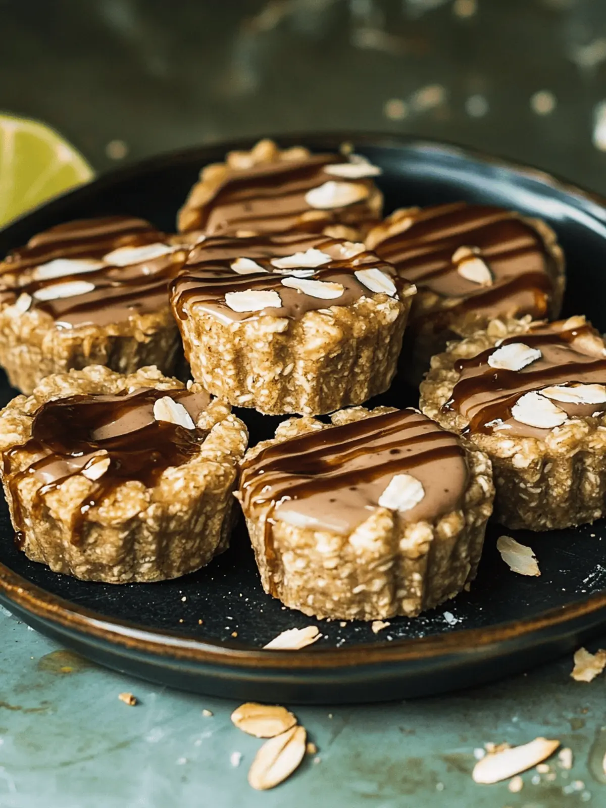 Haferflocken-Erdnussbutter-Tassen