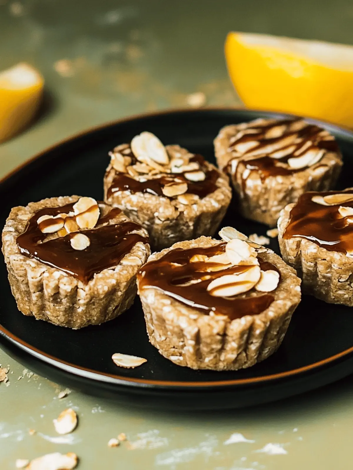 Haferflocken-Erdnussbutter-Tassen