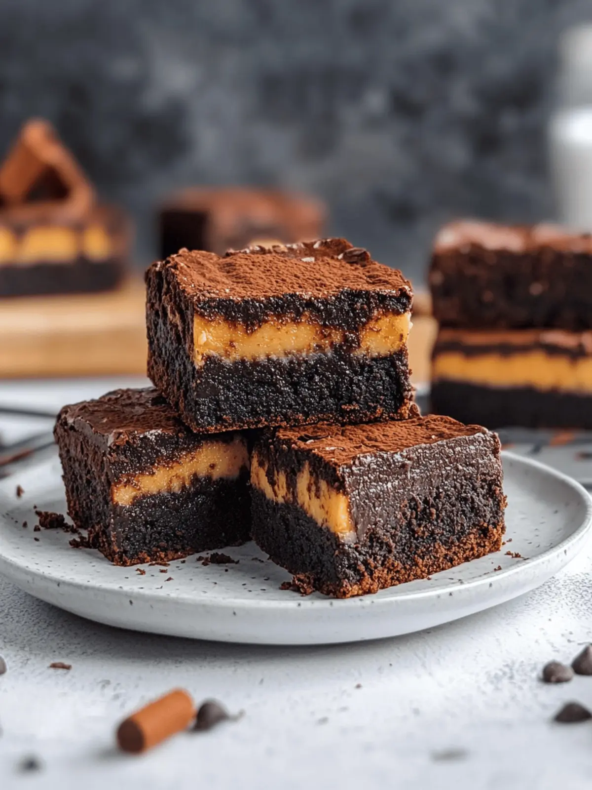 Kürbis Käsekuchen Brownies