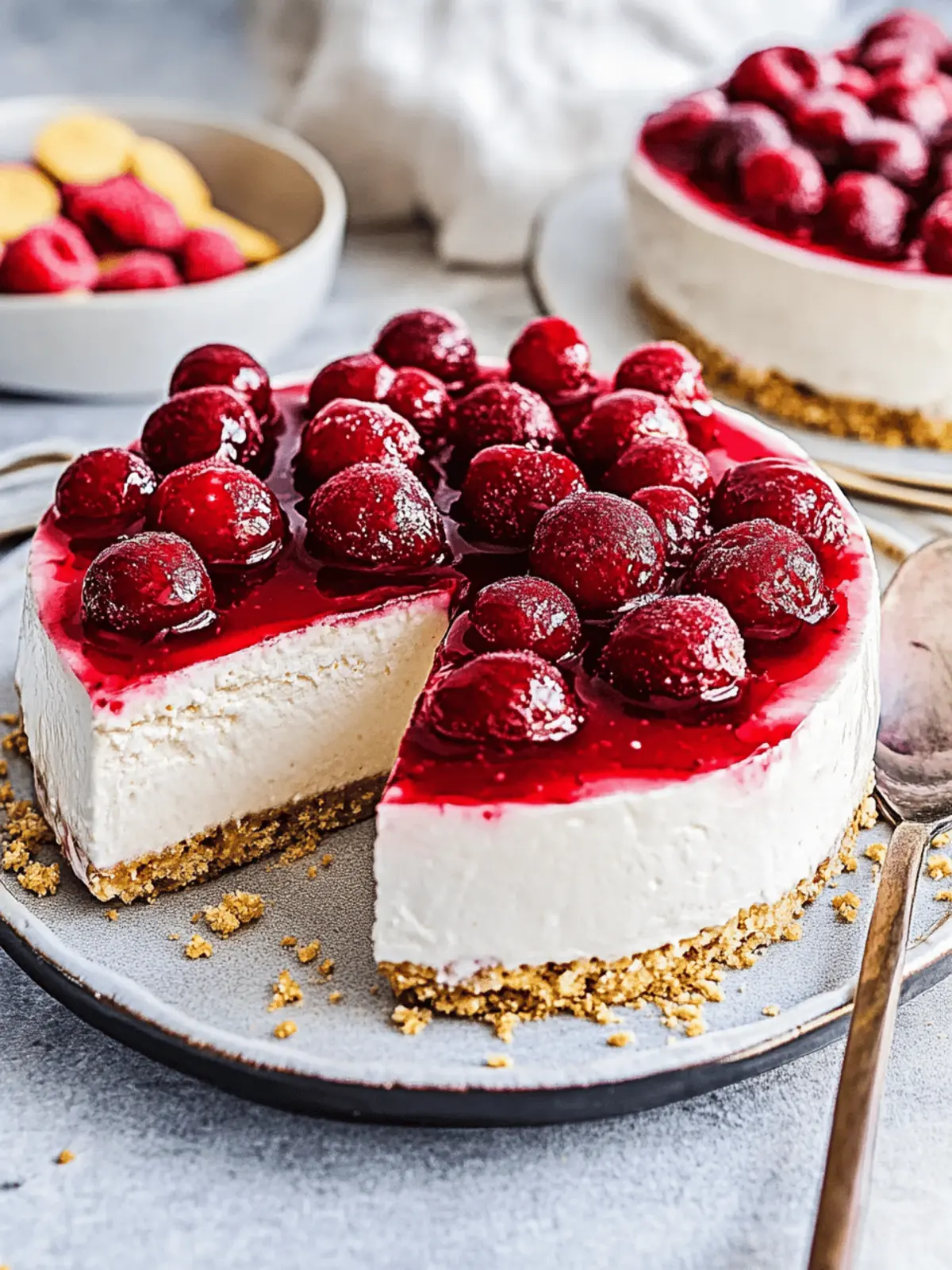 Kirsch Käsekuchen ohne Backen: Cremiger Genuss 2 Kirsch Käsekuchen ohne Backen
