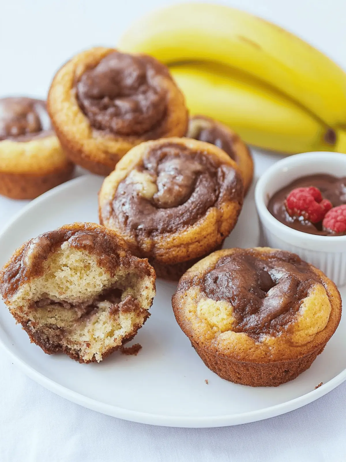 Nutella Bananen Muffins