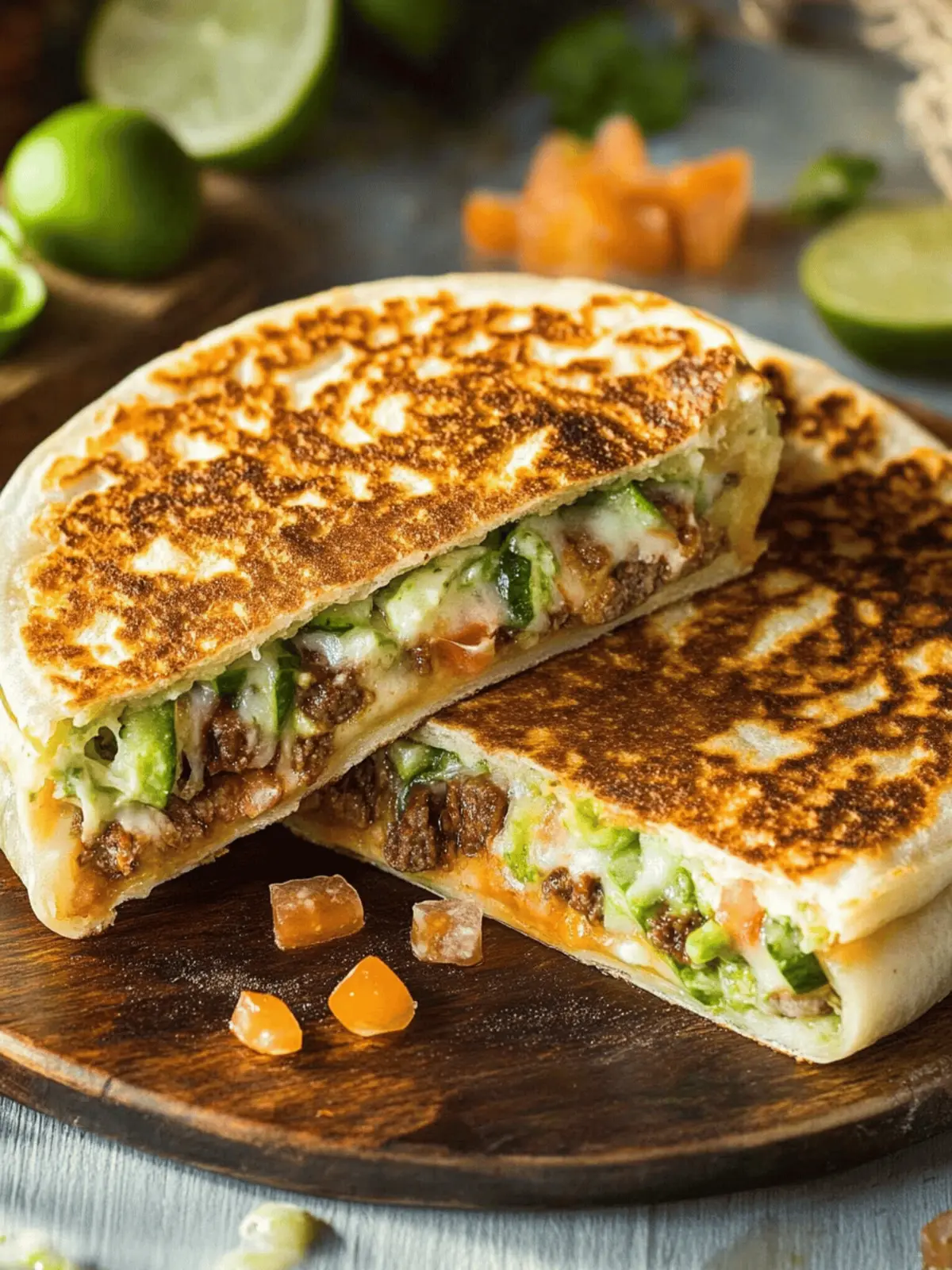 Hackfleisch Quesadillas Käse