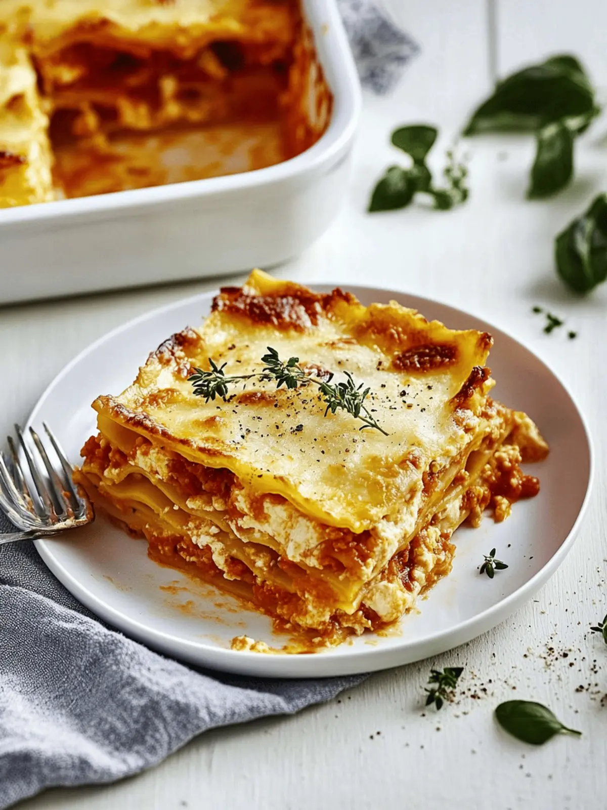 Leckere Kürbislasagne