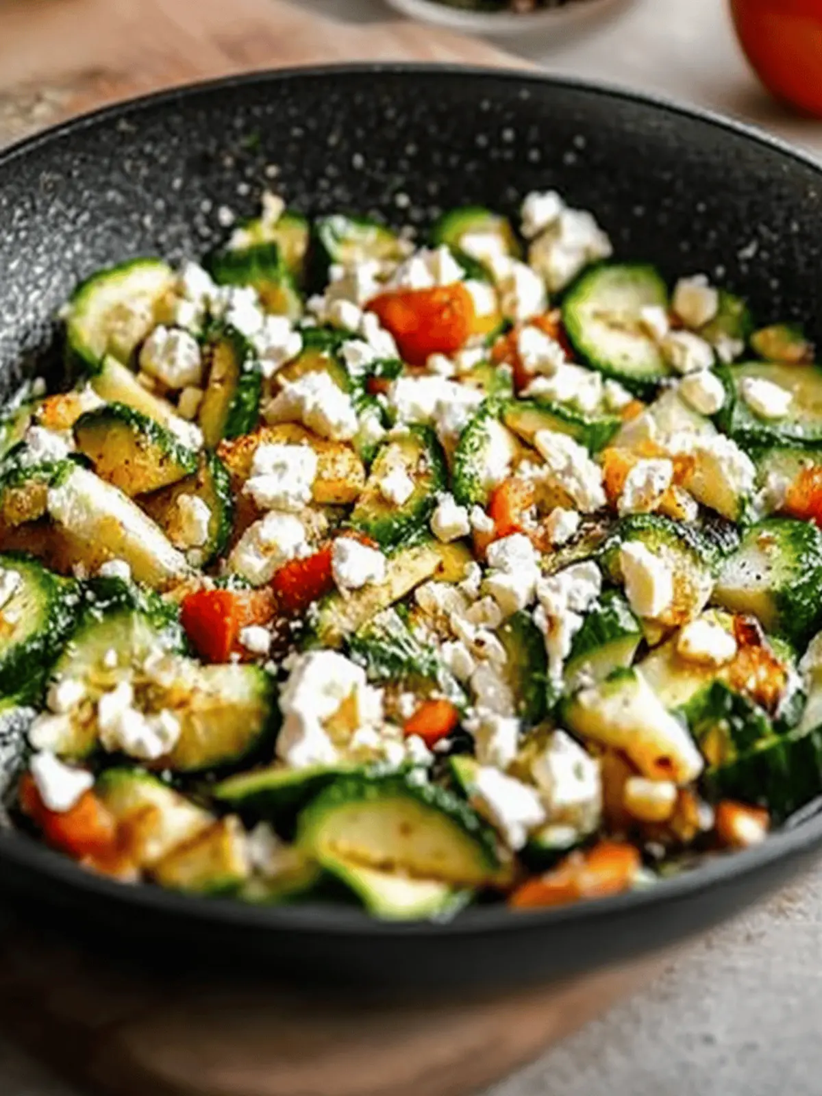 Gemüsepfanne mit Feta