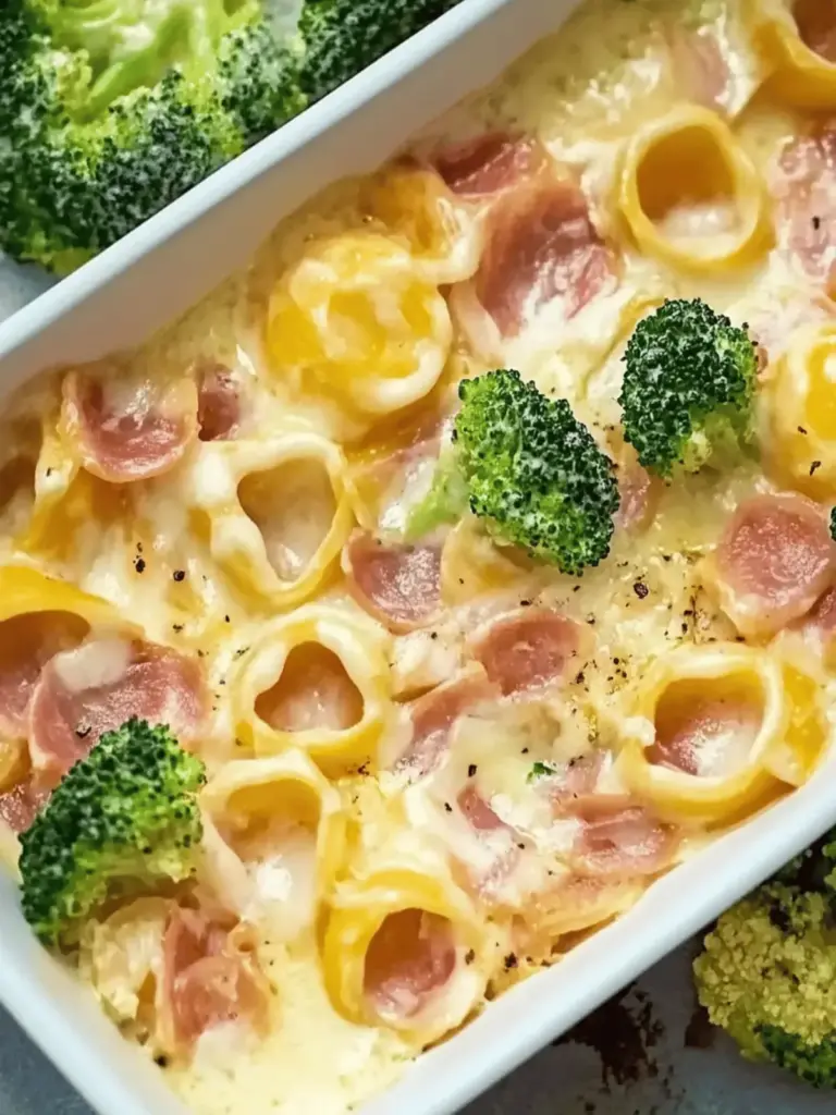 Tortellini Auflauf vegetarisch mit Brokkoli