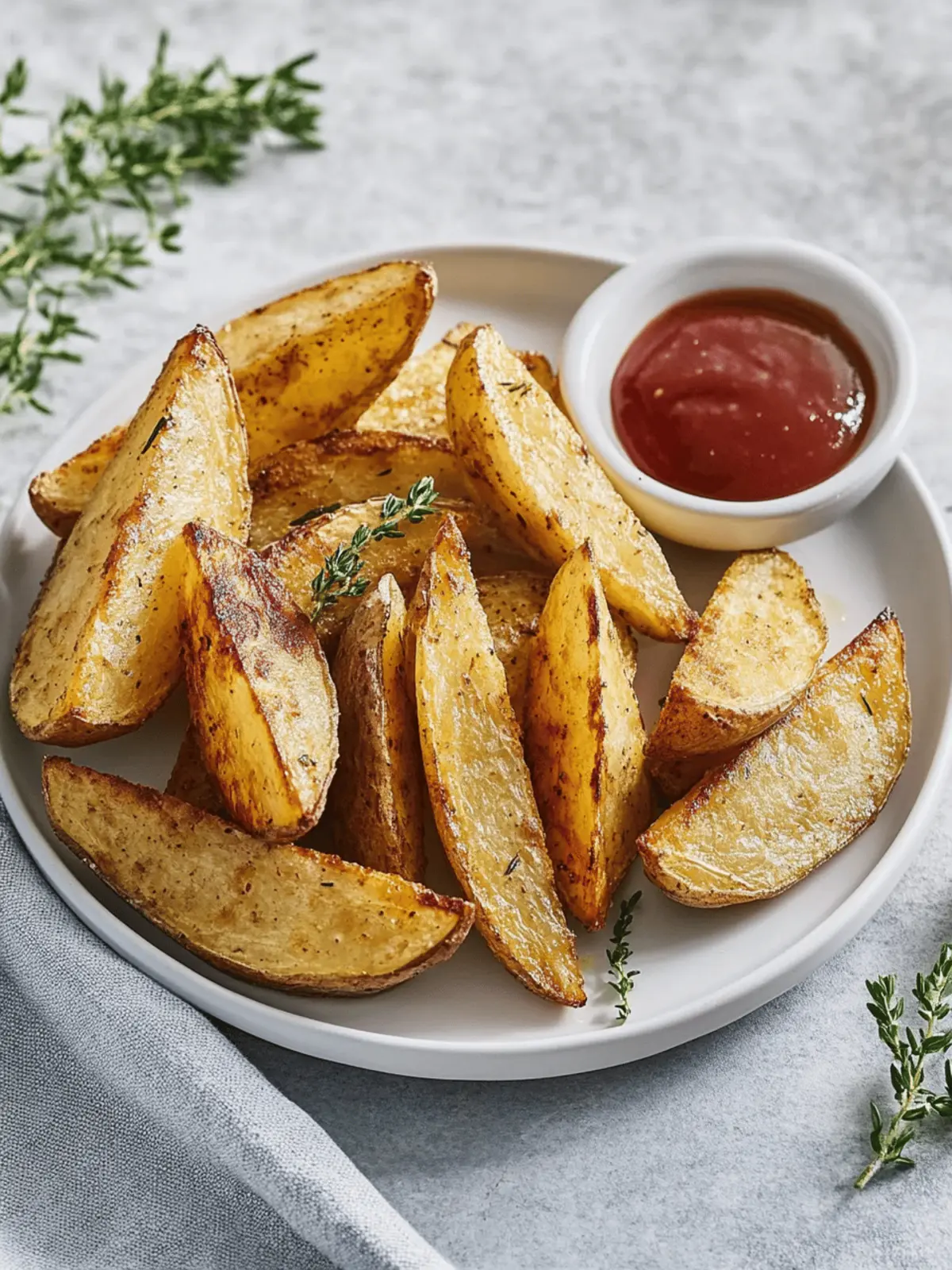 Knusprige Airfryer Kartoffelspalten