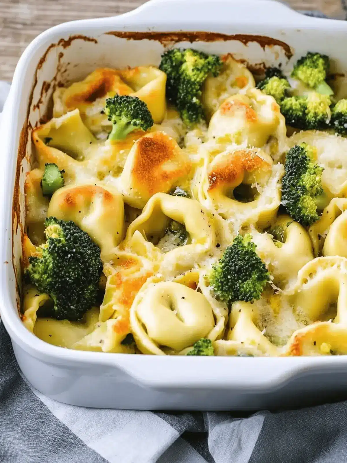 Tortellini Auflauf vegetarisch mit Brokkoli genießen 2 Tortellini Auflauf vegetarisch mit Brokkoli