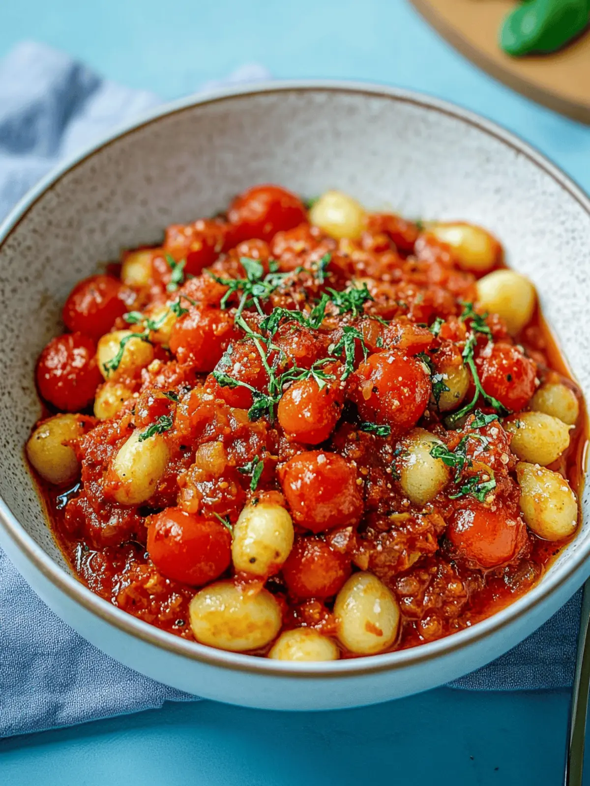 Schnelle Gnocchi mit Tomatensoße für jeden Tag 4 Schnelle Gnocchi mit Tomatensoße