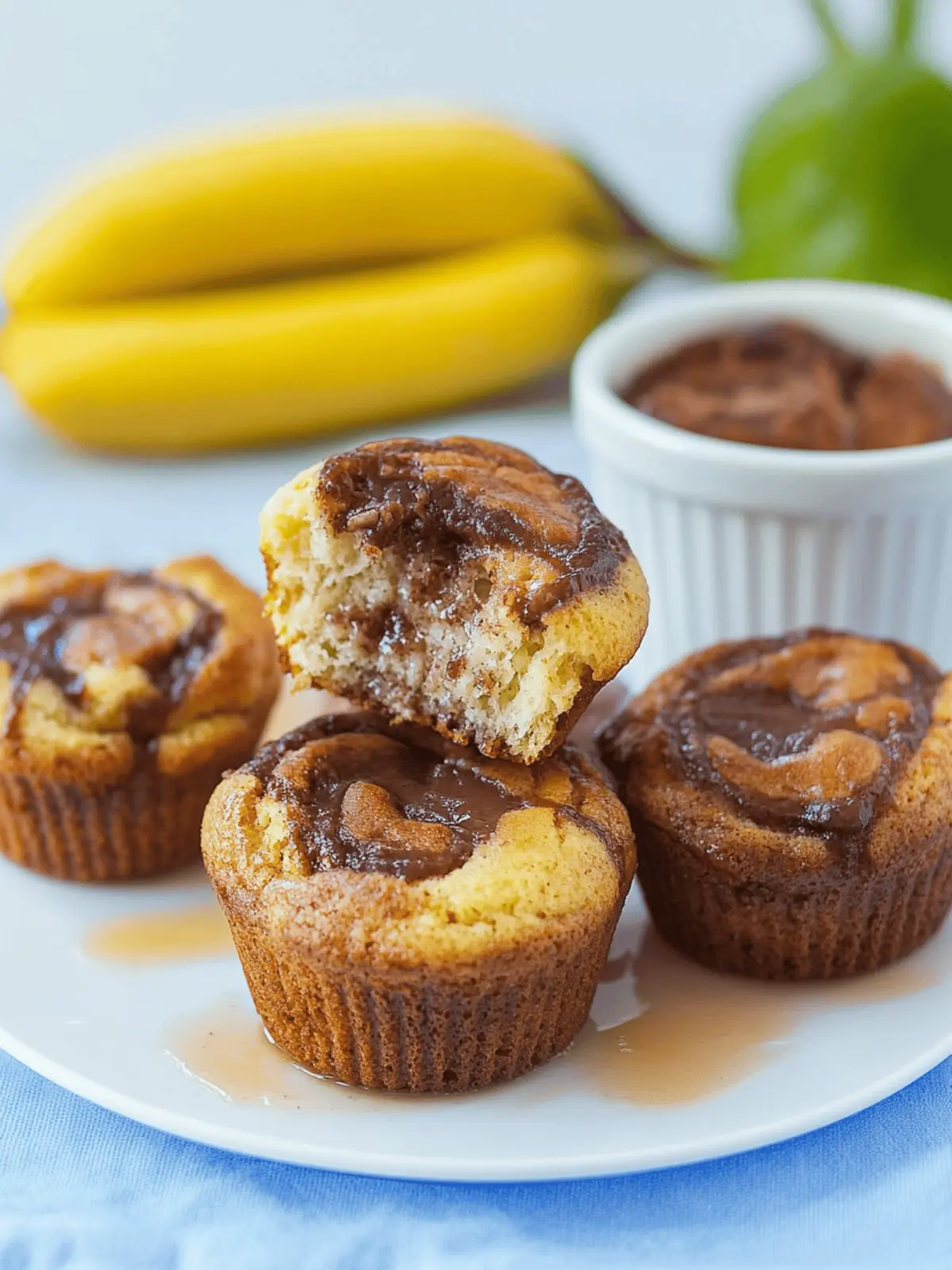 Nutella Bananen Muffins