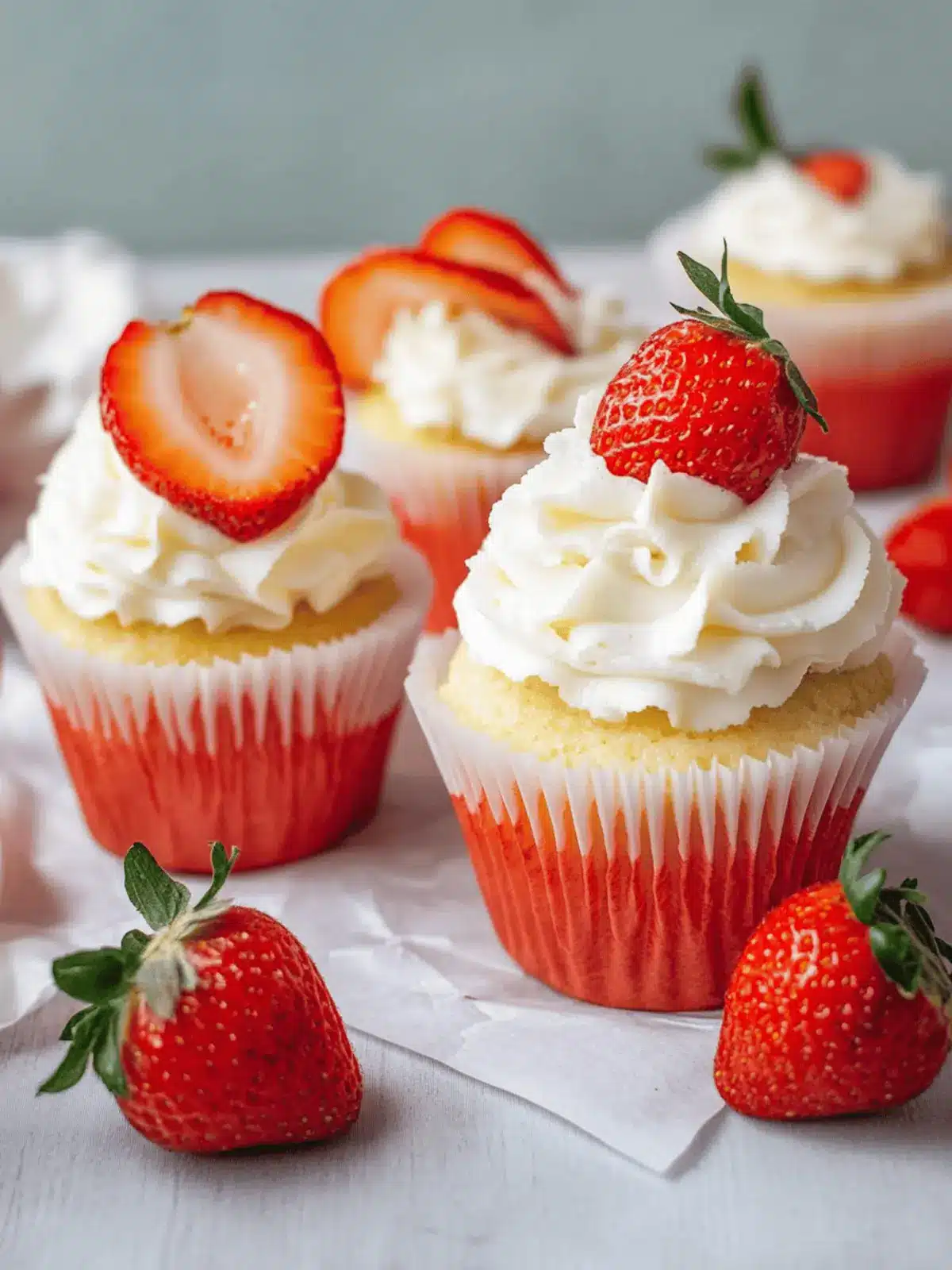 Erdbeer Cupcakes – Muffins Rezept für den Sommer 3 Erdbeer Cupcakes – Muffins Rezept