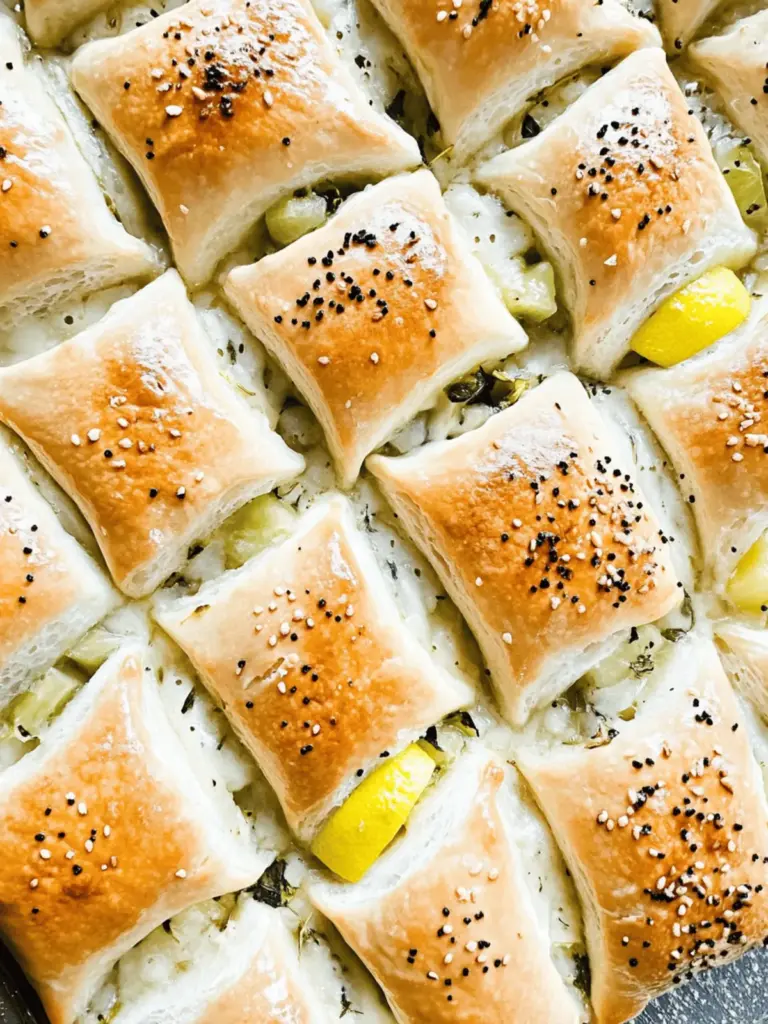 Puff pastry filled with ham and cheese