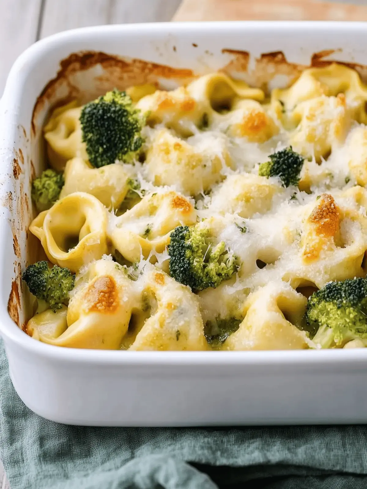 Tortellini Auflauf vegetarisch mit Brokkoli genießen 4 Tortellini Auflauf vegetarisch mit Brokkoli