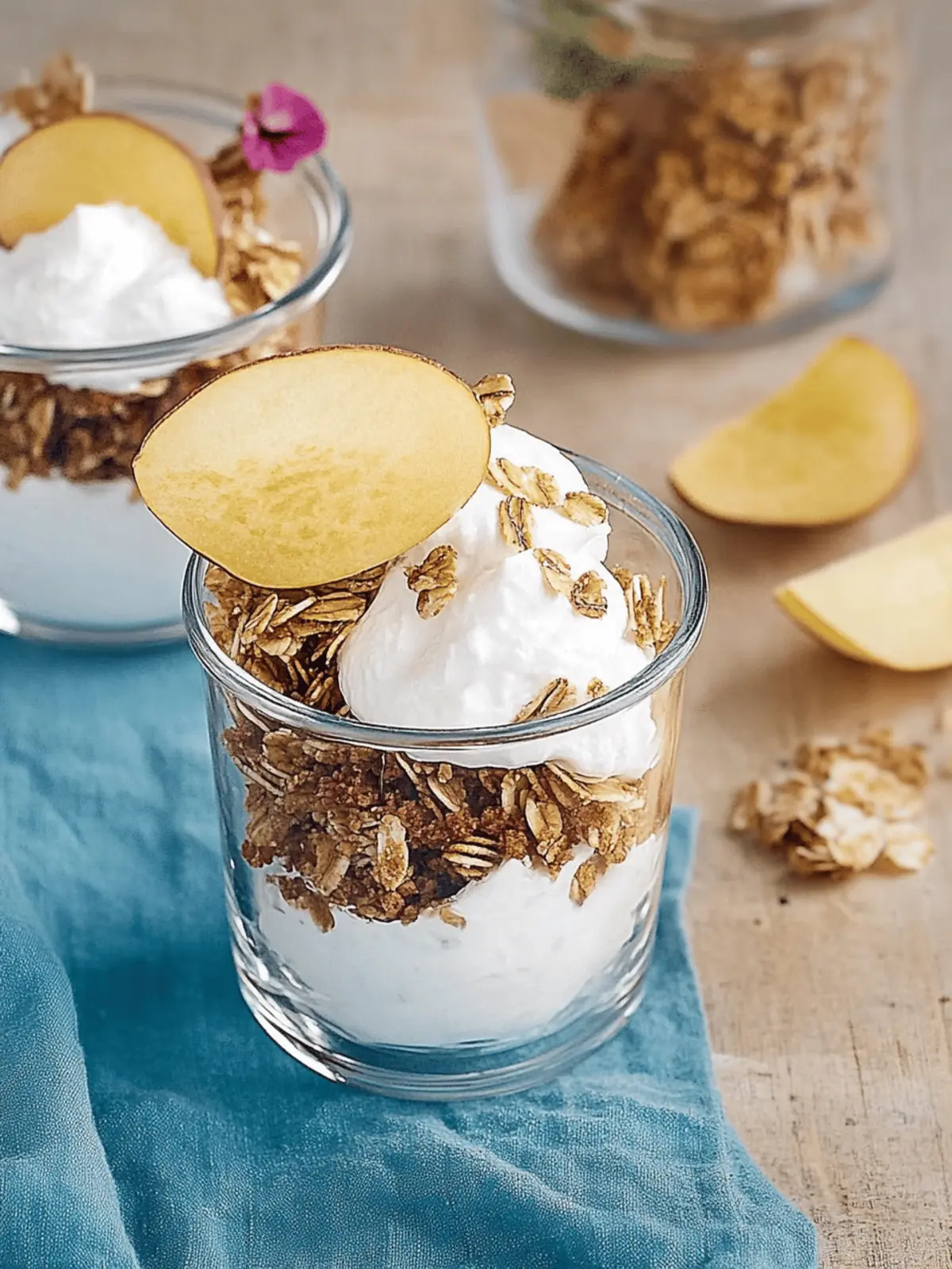 Zimt-Apfel-Joghurt-Schichtbecher