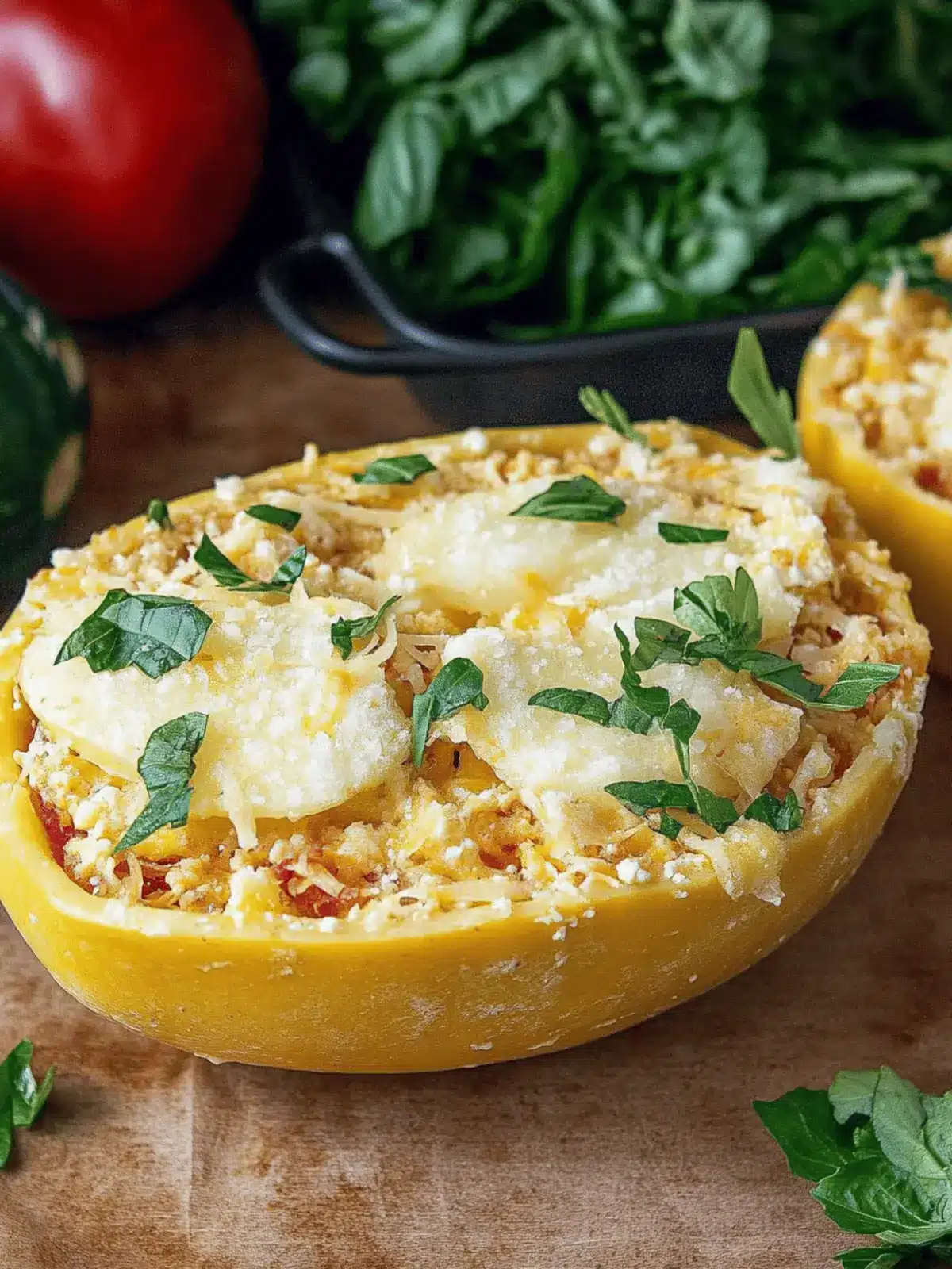 Mini Spaghetti-Kürbis Parm Schalen