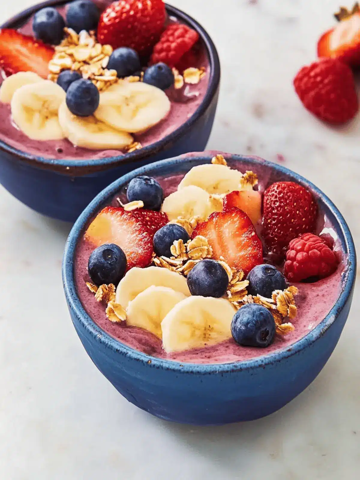 Leichte Smoothie-Schüssel