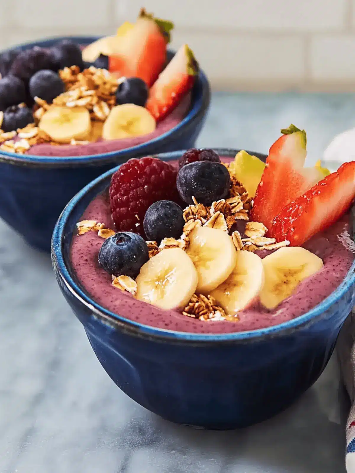Leichte Smoothie-Schüssel