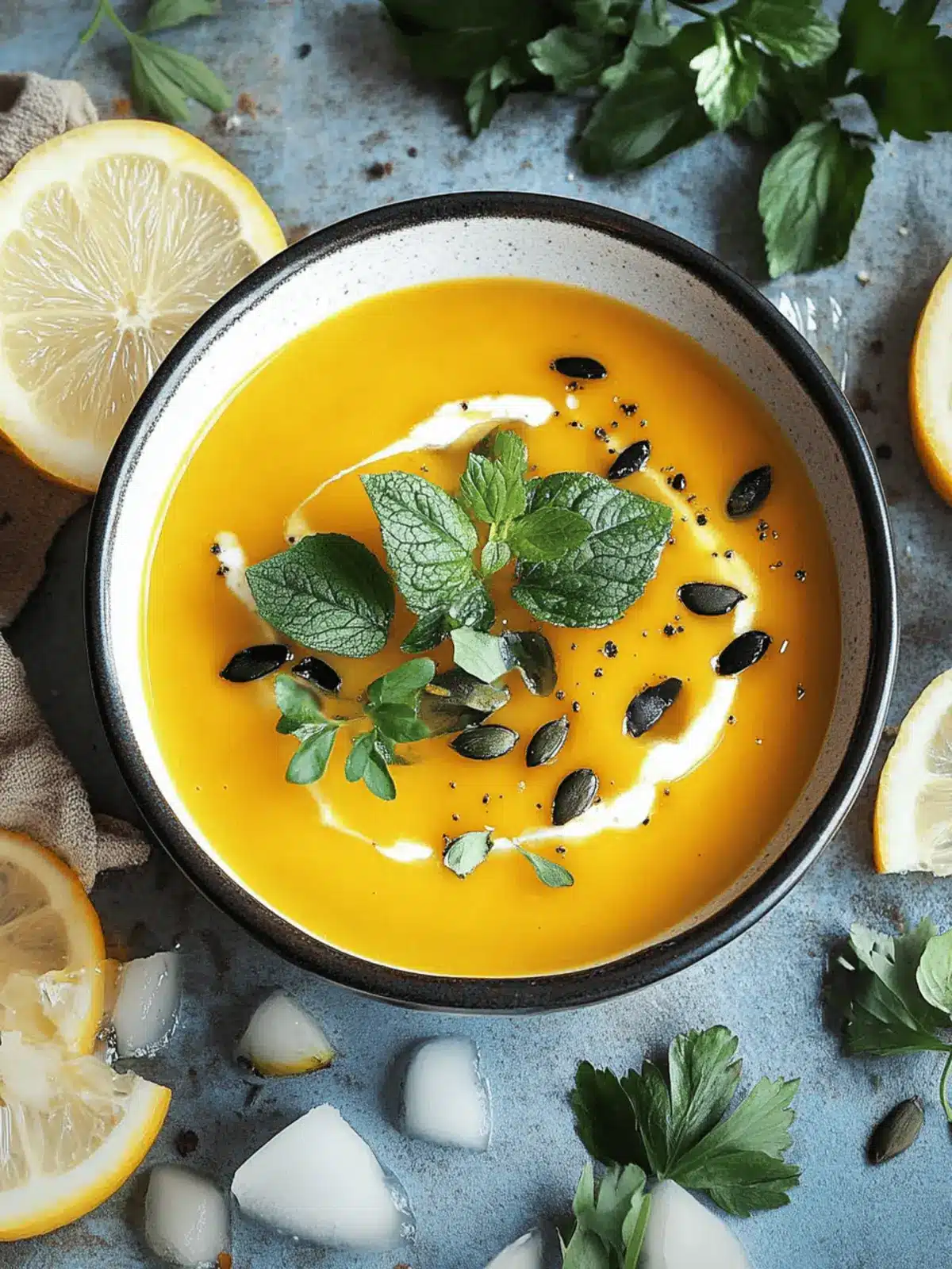 Simple Creamy Pumpkin Soup with Coconut Milk