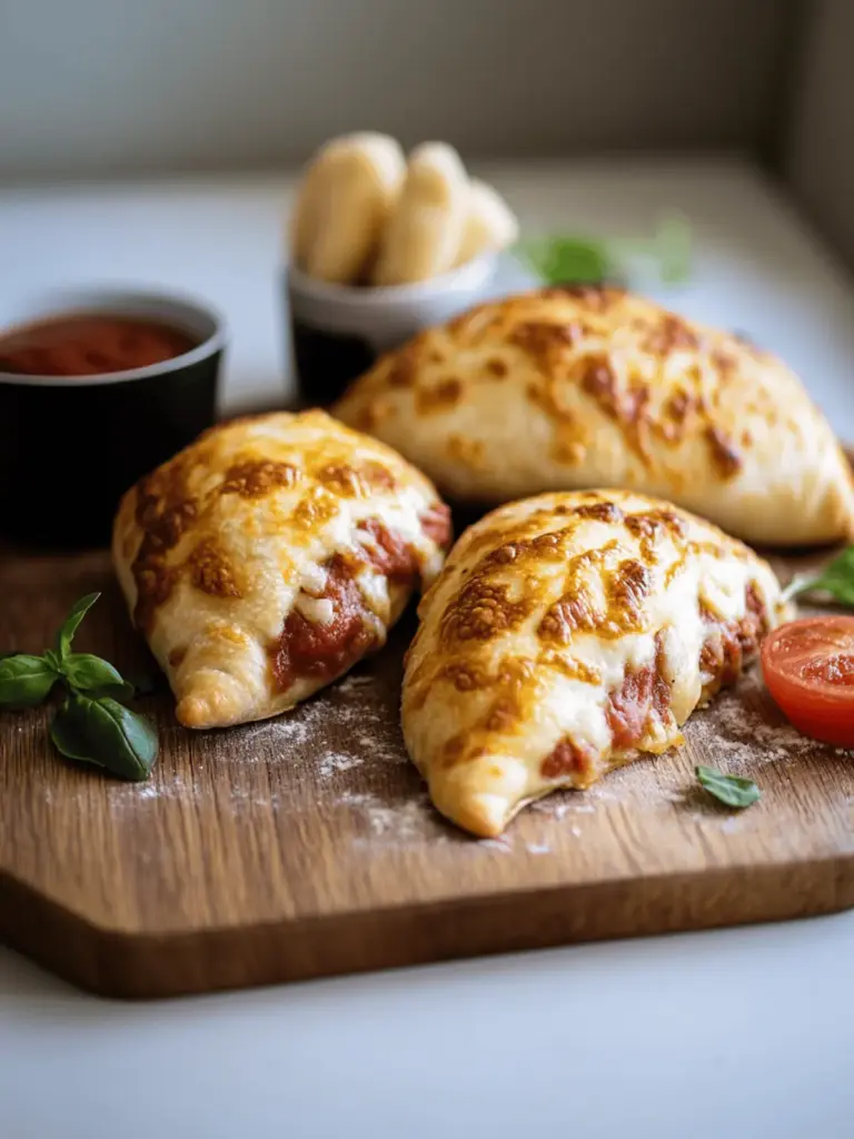 Crispy Calzone in der Heißluftfritteuse zubereiten