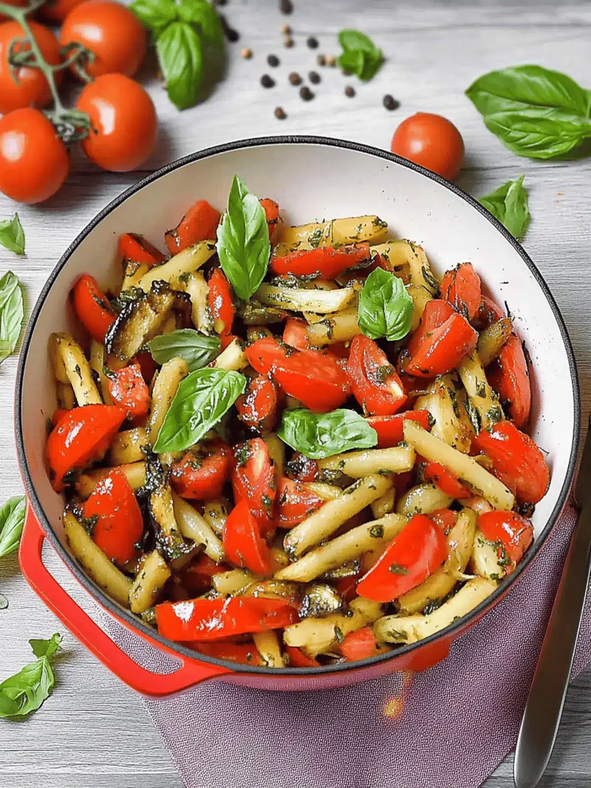 Mediterranean style fried kohlrabi