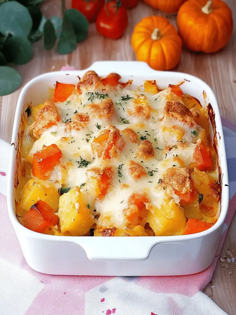 Cremiger Kürbis-Gnocchi-Auflauf