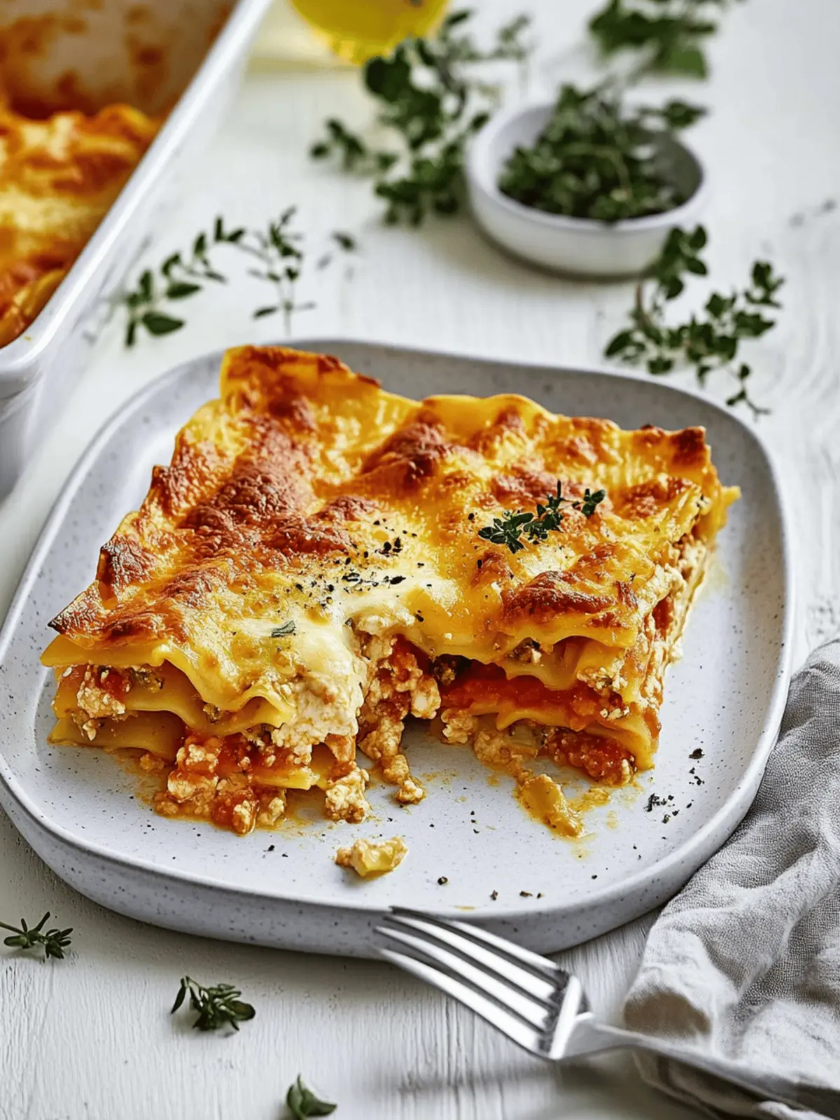 Leckere Kürbislasagne