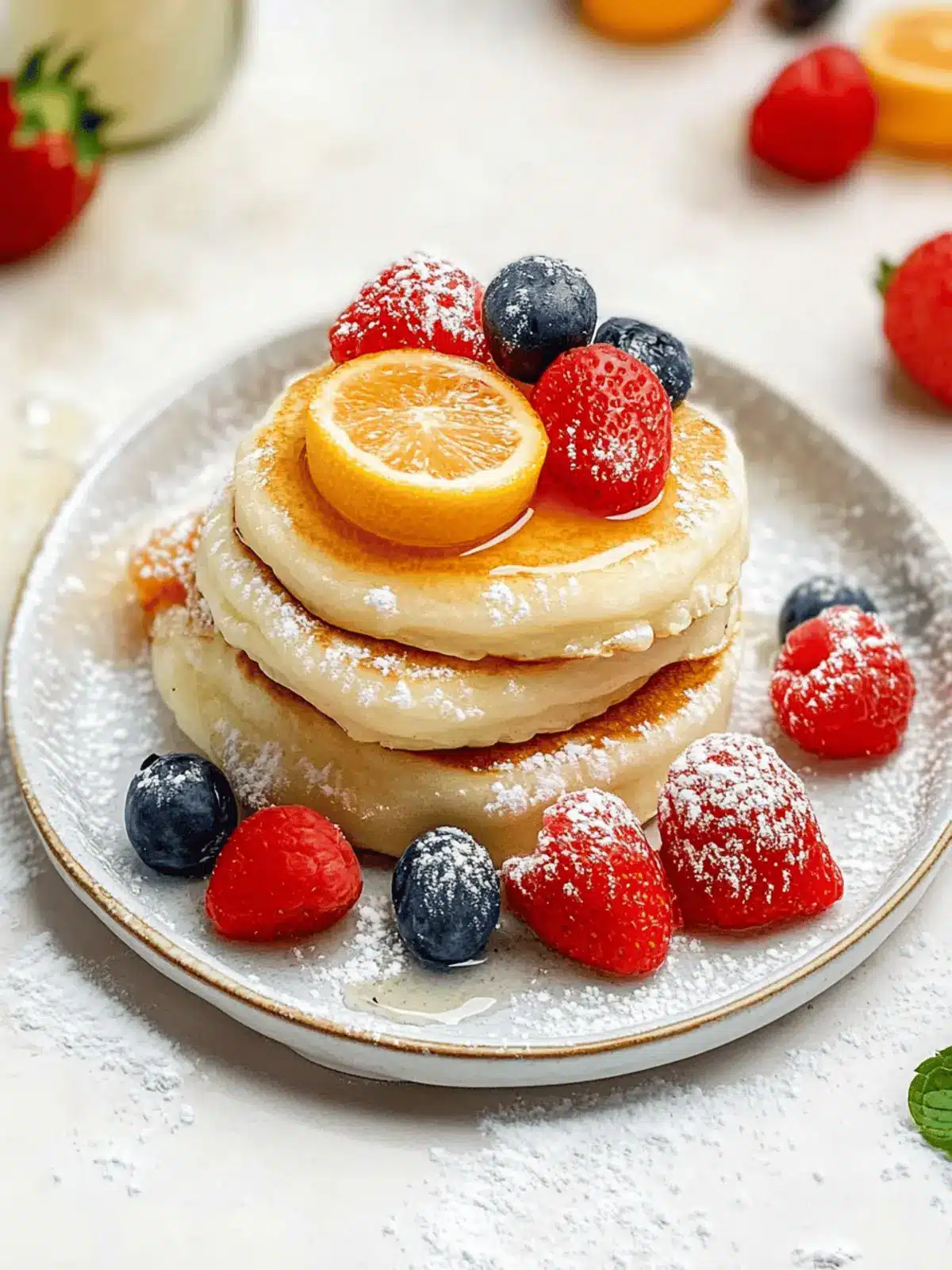 Fluffige Japanische Soufflé-Pfannkuchen