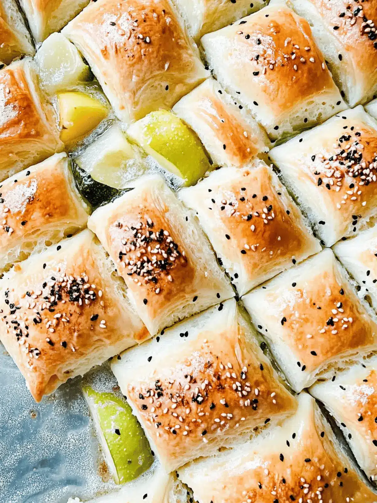 Puff pastry filled with ham and cheese