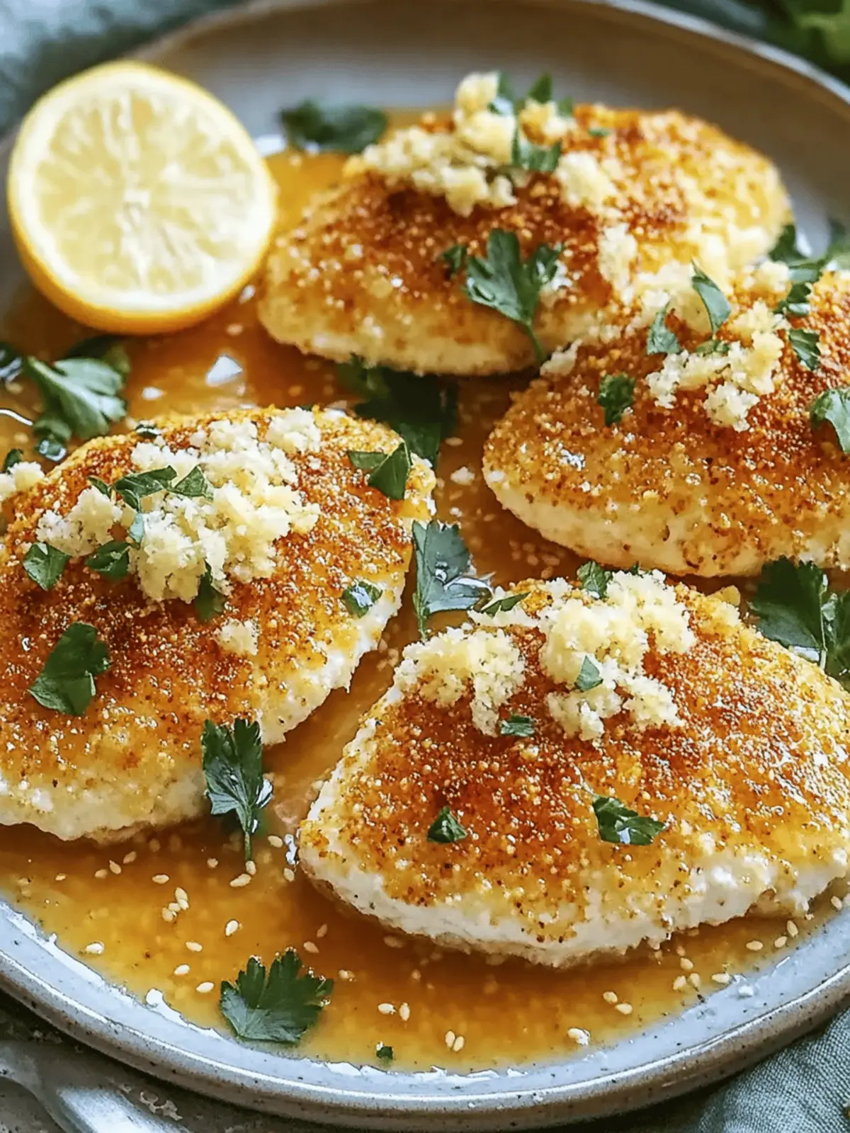 Crispy Parmesan Hähnchen mit Knoblauchsoße Rezept