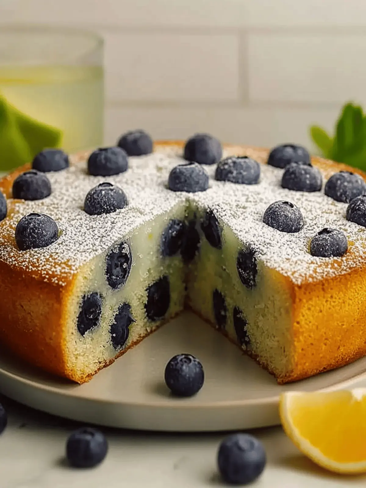 Leichter Joghurtkuchen mit Blaubeeren und Zitrone Rezept 2 Leichter Joghurtkuchen mit Blaubeeren und Zitrone