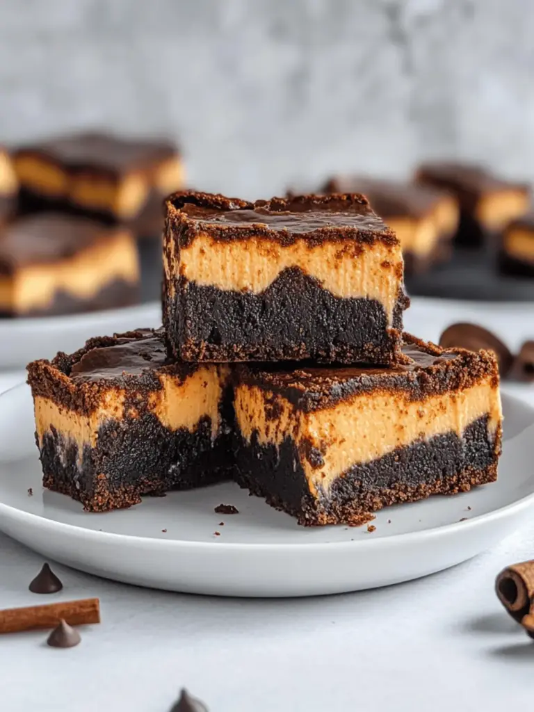 Kürbis Käsekuchen Brownies