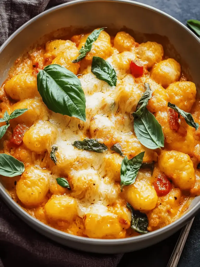 Cremiger Kürbis-Gnocchi-Auflauf
