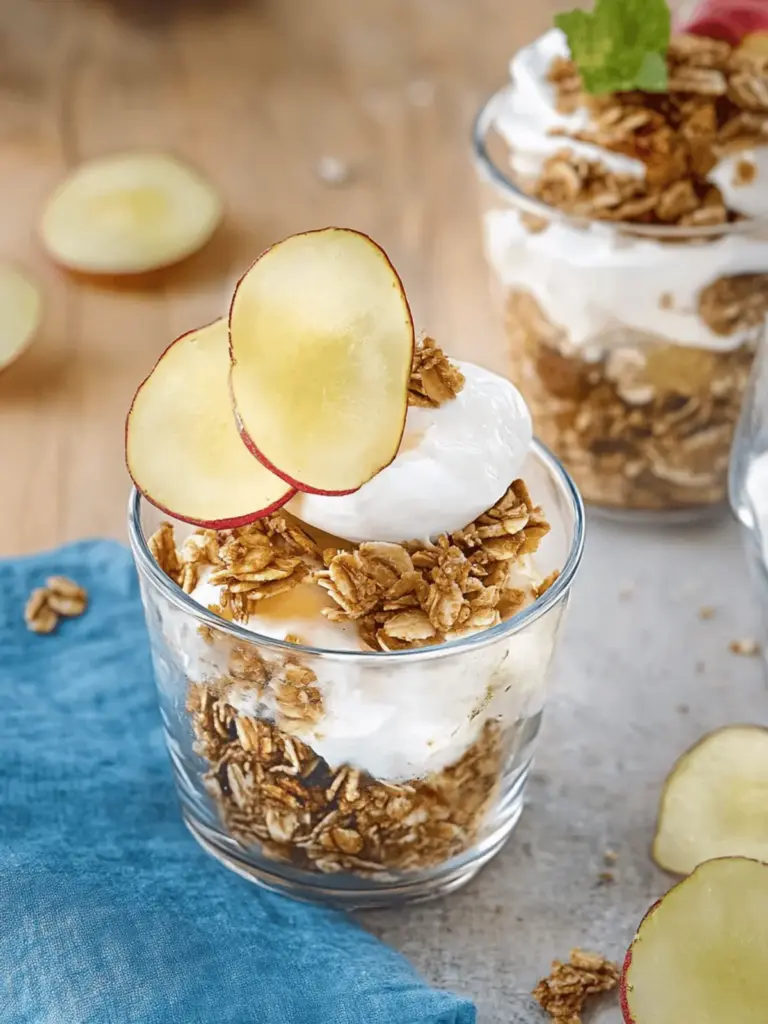 Zimt-Apfel-Joghurt-Schichtbecher